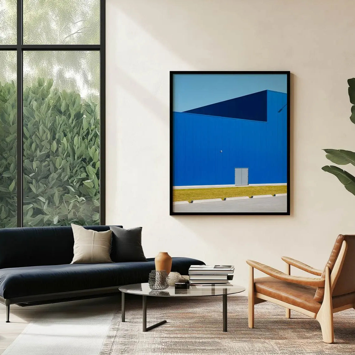 Hej!, Canberra minimalist photography print in frame-above-lounge-setting