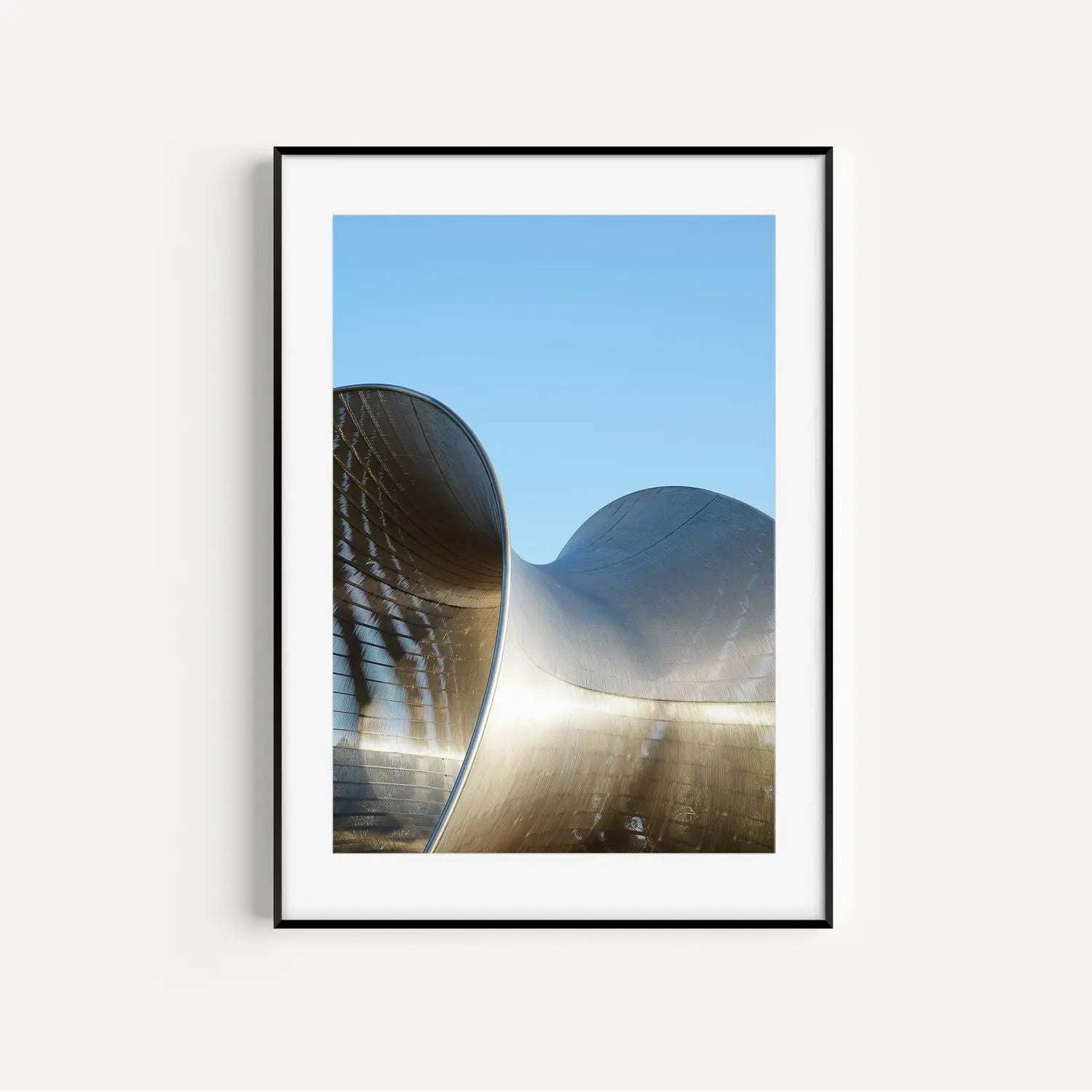 Pipedreams, Melbourne minimalist photography print in frame.