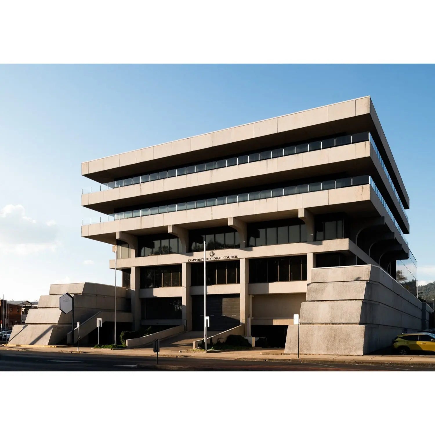 Ray Walsh House, Tamworth architecture photography print preview, full image.